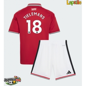 Manchester United Youri Tielemans #18 Kotipaita Lapsille 2026-27 Lyhythihainen (+ shortsit)